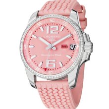 Chopard Watches Women's Miglia Pink Dial Pink Leather Pink Leather/Pi