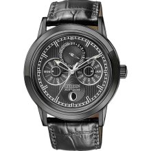 Citizen BU0035-06E Men's Eco-Drive Calibre 8651 Black Ion Plated Moon