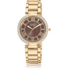 Citizen Eco-Drive(tm) D'Orsay Rose Gold-Tone Ladies' Watch