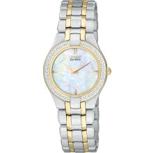 Citizen EG3154-51D Women's Eco-Drive MOP Dial Diamond Watch