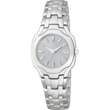 Citizen Ladies Eco-drive Ew1250-54a Steel Watch In Stock Fresh Piece