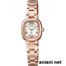 Citizen Lineup Xc Eco-drive Ladies Ex2022-57a Gold X White Watch