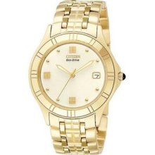 Citizen Men's BM6242-50P Gold-Tone Eco-Drive Lucca Watch