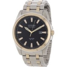 Citizen Mens Eco-drive Two Tone Rose Gold Watch Bm7106-52e