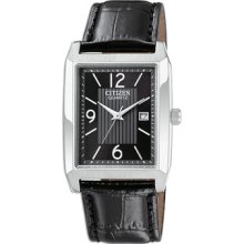 Citizen Quartz Mens Leather Watch