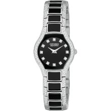 Citizen Women's Black & Diamonds Dial Watch EW9870-56E