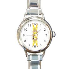 Colored Tattoo Round Italian Charm Watch 20