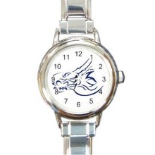 Colored Tattoo Round Italian Charm Watch 34