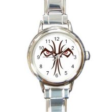 Colored Tattoo Round Italian Charm Watch 17