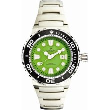 Croton CA301209SSGR Men's Oversized SS Green Dial Dive Watch ...