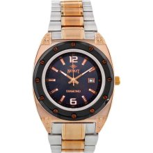 Croton Diamond Mens Quartz Watch 322067RGBK