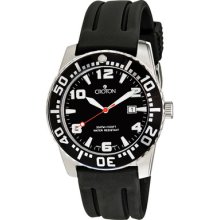 Croton Divers Watch Ca301048bsbk Rubber Strap