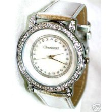 Cz Bling Iced Pearl Womens Mens Dress Watches Sbs