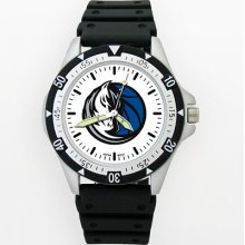 Dallas Mavs watch : Logo Art Dallas Mavericks Men's Black Option Watch