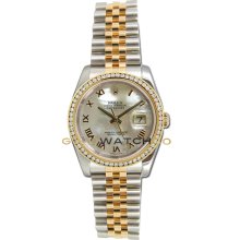 Datejust 116233 Steel Gold Jubilee Band MOP Roman Dial & Bezel