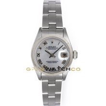 Datejust 69160 Steel Oyster Band Smooth Bezel MOP Roman Dial