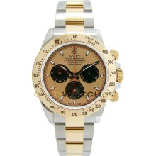 Daytona Steel & Gold Model 116523 Champagne Panda Dial