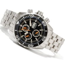 Deep Blue Men's T-100 Tritium Recon 65 Valjoux 7750 316L Stainless Steel Bracelet Watch