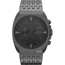 Diesel Dz4263 Men's Black Ip Stainless Steel Bracelet Black Dial Chrono Watch