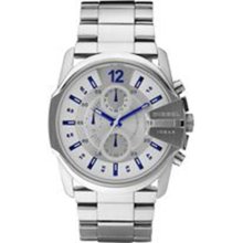 Diesel Men's DZ4181 Silver Stainless-Steel Quartz Watch with Silv ...