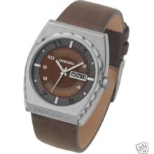 Diesel Watch Brown Dial, Brown Leather Band Dz1182