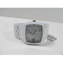 Diesel White Plastic Bracelet 5 Bar Men's Watch Dz1548