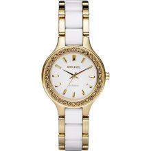 DKNY Ceramic Gold-Tone Ladies Watch NY8140