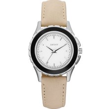 DKNY Leather Strap Watch