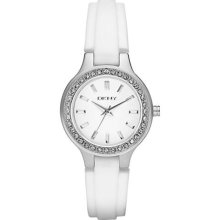 DKNY White Dial White Strap Ladies Watch NY8144 ...