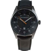 Earmani Ar5861 Black Unisex Leather Classic Style Watch