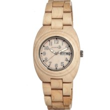 Earth Unisex Hilum Analog Wood Watch - Beige Bracelet - Beige Dial - ETHSEDE01