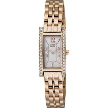 EG2023-54A EG2023 Citizen Eco-Drive Ladies Gold Crystal Dress watch