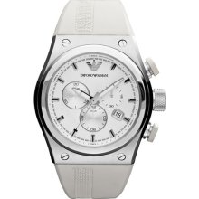 Emporio Armani Sport Watch White/ Silver