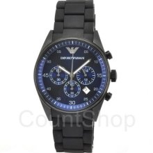 Emporio Armani Sports Chrono Ar5921 | Silicone Strap | Date | 43mm | 50m |