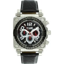 Equipe Gasket Men's Watch with Silver Case and Black Bezel