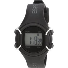 Esprit Kids' ES900624002 Sports Star Black Digital Rubber