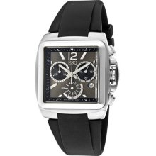 ESQ by Movado Watches Men's Chronograph Black Dial Black Silicone Blac