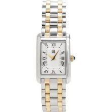 ESQ Men'S 7301065 Filmore Two-Tone Bracelet Silver Dial Watch