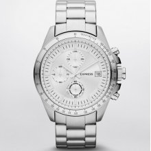 Express Mens Madison Chronograph Watch Silver