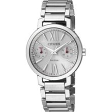 FD1000-57A - Citizen Eco-Drive Ladies Sapphire Three Dial 50m Japan Elegant Watch