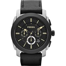 Fossil Men's Machine Black Dial Watch FS4731