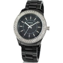 Fossil Women's Stella Black Dial Watch ES2445