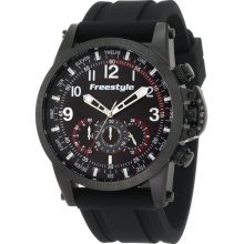 Freestyle 101208 Fs Aviator Blk Cs Blk Strp Watch