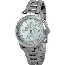 Fuji Time Men's Kannoji Watch in Silver with Silver Dial