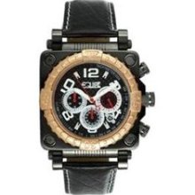 Gasket Men's Watch with Black Dial and Rose Gold Bezel ...