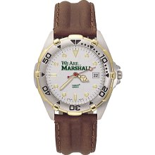 Gent's Marshall University All Star Watch with Leather Strap