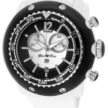 Glam Rock Watches Men's Miami Beach Chrono White/Black Dial White/Blac