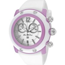 Glam Rock Watches Women's Miami Beach Chrono White Dial White/Liliac R