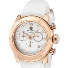 Glam Rock Watches Women's Aqua Rock Chronograph White Dial White Silic