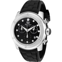 Glam Rock Watches Women's Aqua Rock Chronograph Black Dial Black Silic